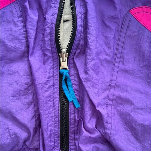 Vintage Purple Windbreaker 90’s Jacket - Picture 8 of 11